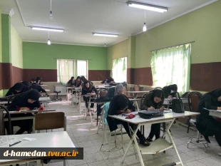 چهره‌های شهدای هنرمند و مدافع حرم استان همدان را دانشجویان 'گرافیک آموزشکده دختران زینب کبری (س) طراحی کردند. 2