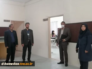 بازدید هیات نظارت وارزیابی و تضمین کیفیت استان همدان از آموزشکده فنی و حرفه ای دختران همدان 2