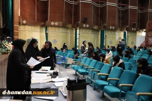 بازدید سرکار خانم دکتر سیف، رئیس آموزشکده ملی مهارت دختران همدان از روند برگزاری امتحانات 3
