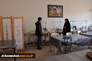 بازدید تیم نظارت و ارزیابی دانشگاه بوعلی از واحدهای مختلف آموزشکده ملی مهارت دختران همدان 3