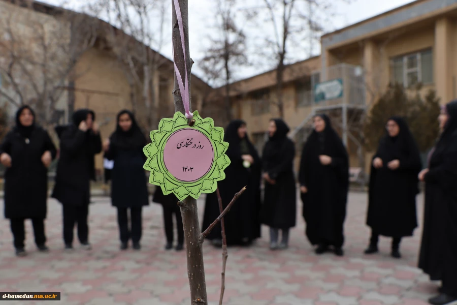 کاشت 5 اصله نهال در محوطه ی شهید گمنام در آموزشکده ملی مهارت دختران همدان 3