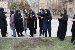 کاشت 5 اصله نهال در محوطه ی شهید گمنام در آموزشکده ملی مهارت دختران همدان 6