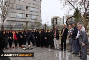 شروع به کار همکاران آموزشکده ملی مهارت دختران همدان در سال جدید، با عرض ارادت به شهید گمنام 2