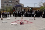 تجمع اساتید، دانشجویان و کارکنان آموزشکده ملی مهارت دختران همدان در اعتراض به جنایت ها و نسل کشی رژیم قاصب دربرابر مردم مسلمان و مظلوم غزه 2