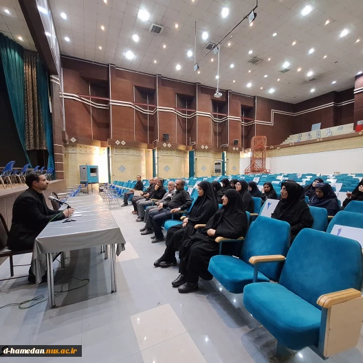 برگزاری نشست بصیرتی و جلسه‌ی پرسش و پاسخ در خصوص جنگ تحمیلی اسرائیل ویژه همکاران؛ با حضور جناب آقای محرمی؛ معاون سیاسی سپاه انصارالحسین همدان