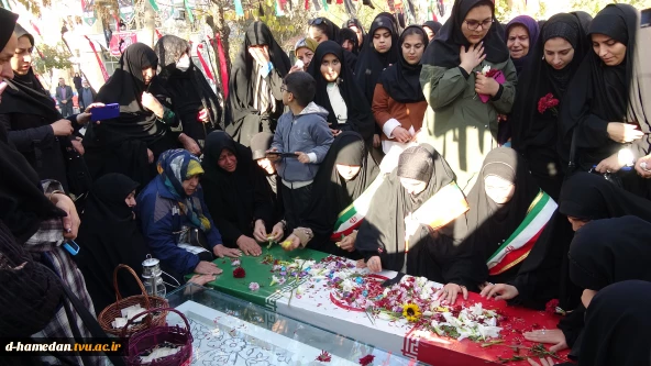 مراسم استقبال از پیکر شهید خوشنام