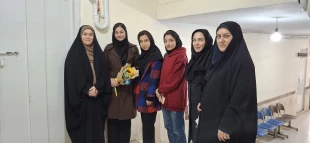 حضور دکتر سیف و عوامل اجرایی آموزشکده ملی مهارت دختران همدان در جمع دانشجویان، در روز دانشجو 2