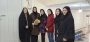 حضور دکتر سیف و عوامل اجرایی آموزشکده ملی مهارت دختران همدان در جمع دانشجویان، در روز دانشجو