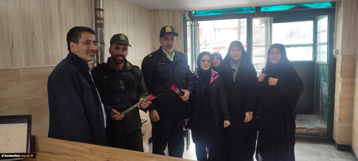 حضور در کلانتری 15 و تقدیر و تشکر از تلاشهای عوامل نیروی انتظامی جهت برقراری حفظ امنیت