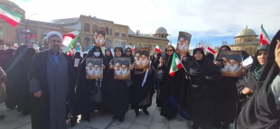 حضور کارکنان در تجمع بصیرتی 22 دیماه  2