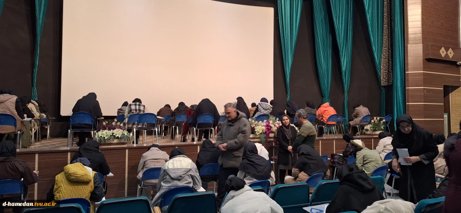 بازدید رئیس دانشگاه ملی مهارت استان همدان از روند برگزاری امتحانات آموزشکده دختران همدان 4